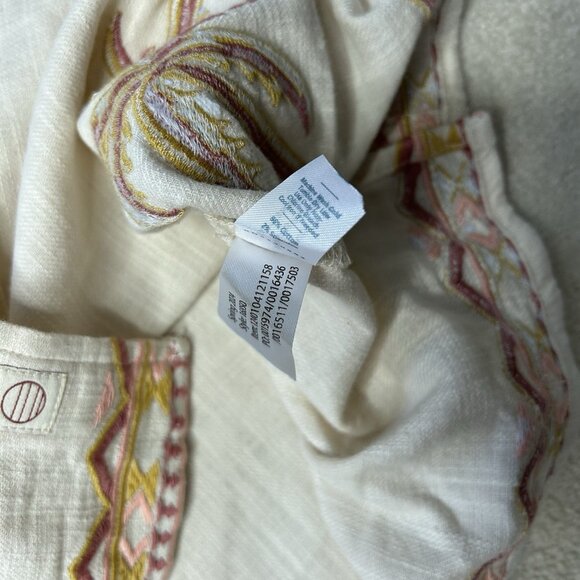 Marine Layer Embroidered Resort Shirt Men’s Medium Button Up Short Sleeve Camp - Picture 7 of 7